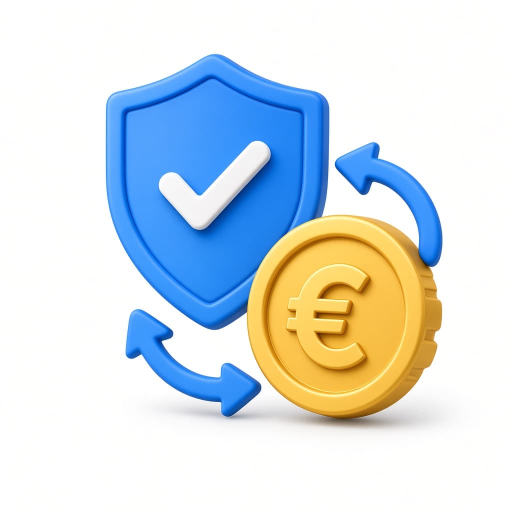 Scut și monedă euro — recuperarea despăgubirii
